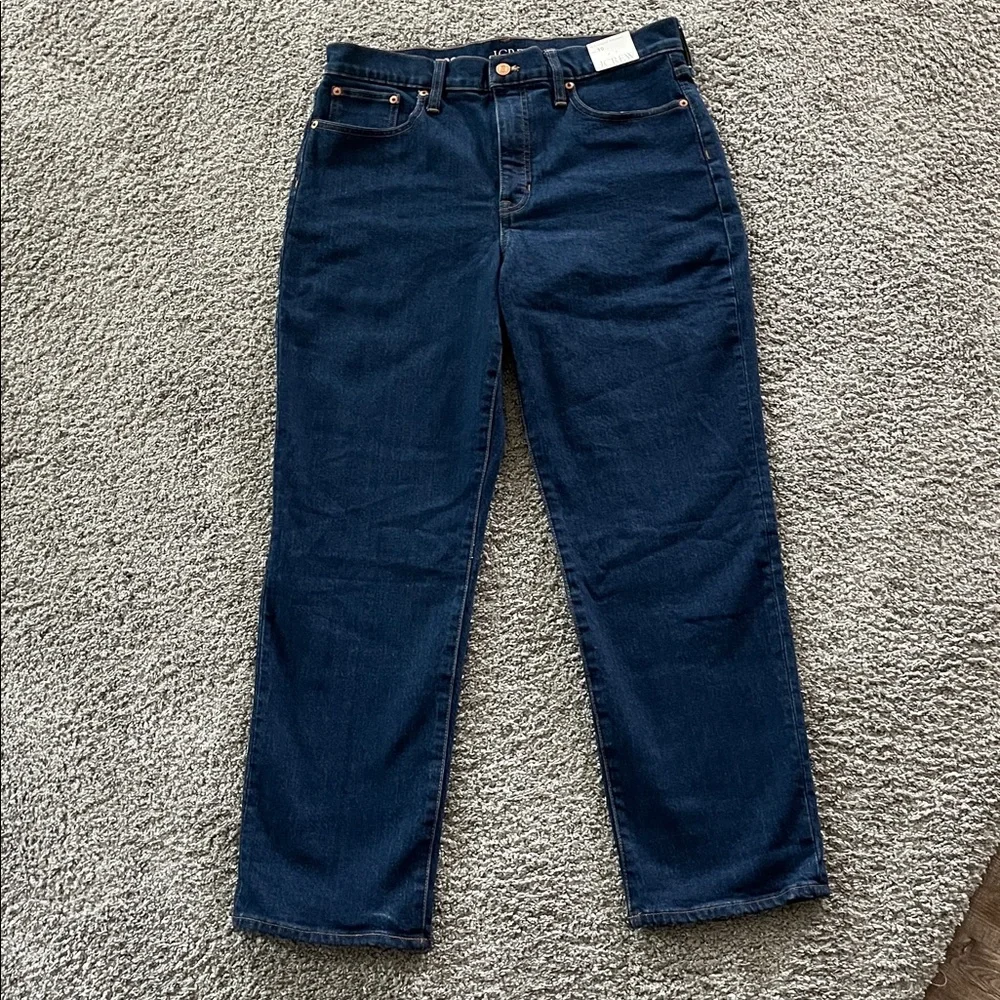 NWT! J. Crew 90s Classic Straight Leg Jeans sz30 in dark wash - Picture 2 of 14